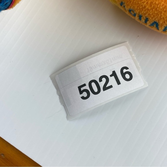 Russ Aquarius Bear Plush 7 inch Seated Yellow Teddy Bear - Picture 12 of 12